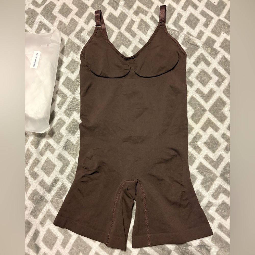 Elegant Brown Shapewear Bodysuit